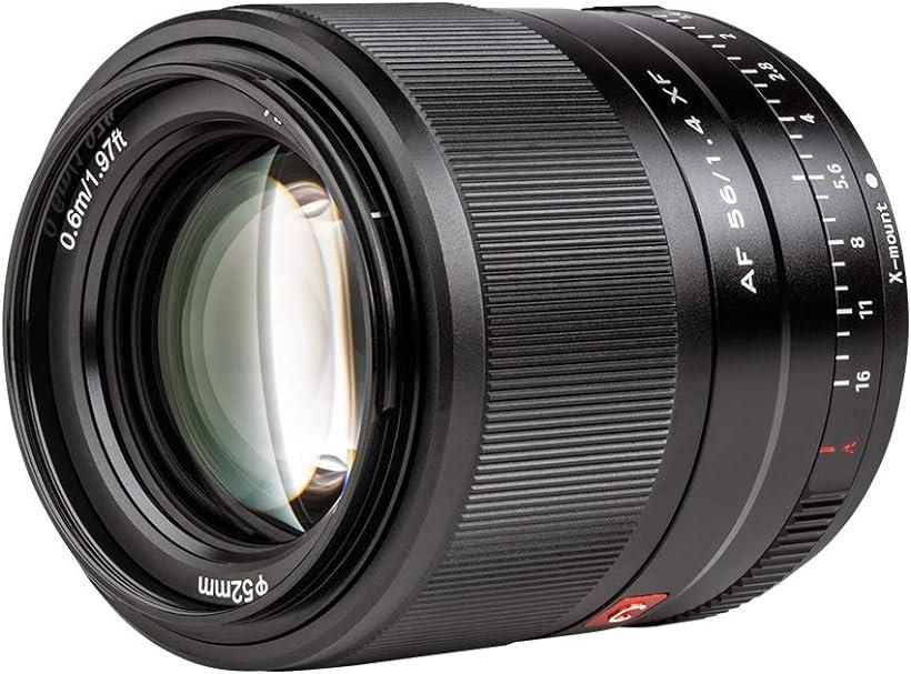 Viltrox 56mm F1.4 STM 大口径 単焦点レンズ Fujifilm Xマウント オートフォーカス ポートレートレンズ fujiカメラに対応日本語説明書同梱( ブラック)