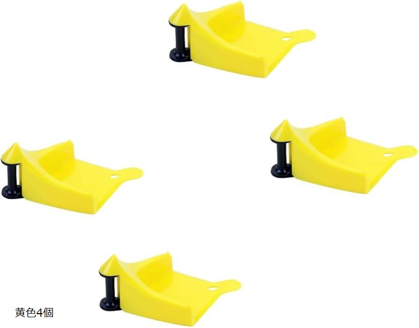 カー ホース ガイド 洗車 用品 タイヤ ローラー ホイール 保護 便利 時短 グッズ 手洗い 高圧 洗浄 ツール(黄色4個)(2)