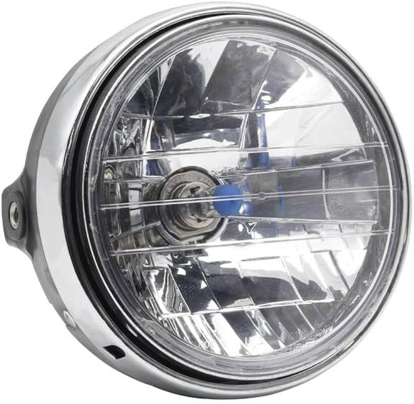 バイク 汎用 ヘッドライト マルチリフレクター H4 180 mm 12V ハロゲン ヘッドランプバルブ led カスタム