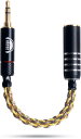 KS120 変換ケーブル 変換アダプター イヤホンジャック 4.4mm 5極 メス> 3.5mm 3極 オス8芯 15cm 高音質 単結晶銅(4.4mm(メス)> 3.5mm(オス))(2)