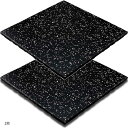 ジム マット トレーニング フィットネス フロア 床(2枚, 50cmx50cm 20mm厚)(4)