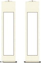 掛け軸 書道半紙 日本画 絵巻物 水墨画 花柄 2本セット(白色)