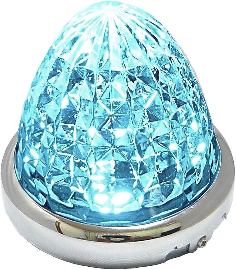 互換品 24V トラック用 LED マーカーランプ サイド 8面クリスタルカット仕様 16LED...