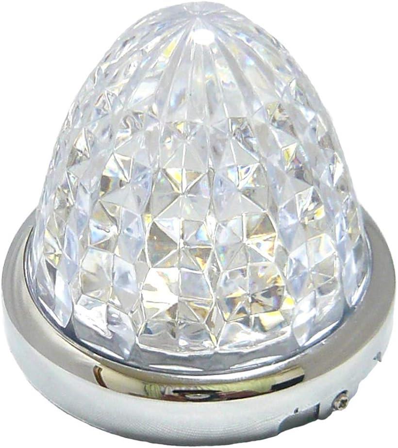 互換品 24V トラック用 LED マーカーランプ サイド 8面クリスタルカット仕様 16LED...