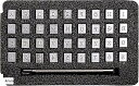 EDUCT レザークラフト ポンチ 刻印セット 打ち棒 36文字 アルファベット 数字 かしめ キット 革製品(4mm)