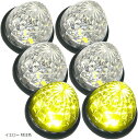 互換品 カスタマイズ トラック用 マーカーランプ LED サイド 16LED 24V クリアレンズ 6個セット イエロー 特注色(イエロー 特注色)