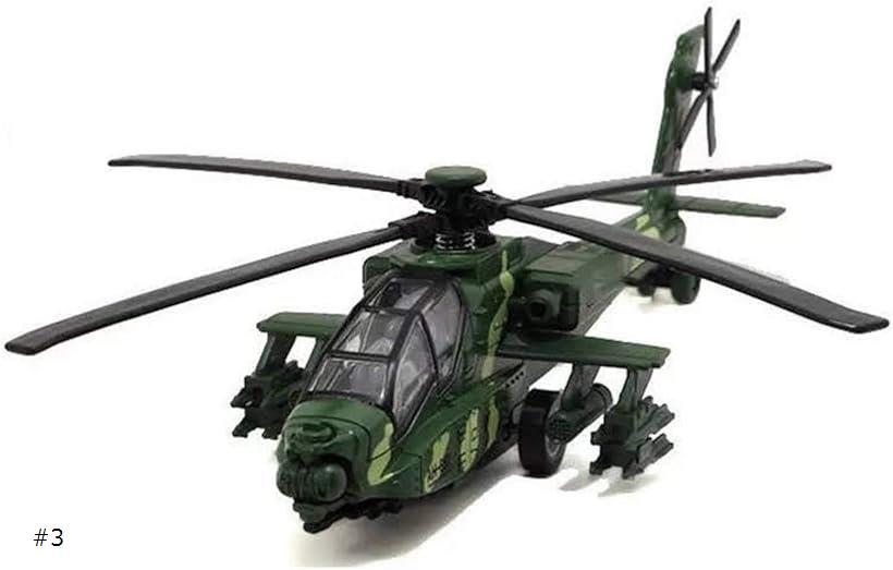 【楽天ランキング1位入賞】ヘリコプター 戦闘機 おもちゃ 玩具 完成品 子供 ライト サウンド プレゼント 模型(#3)