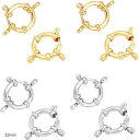 10個 2色 引き輪 カニカン 304ステンレス スプリングリング クラスプリング 留め具 カン付き アクセサリーパーツ クラフト用品 手作り素材 DIY材料(...