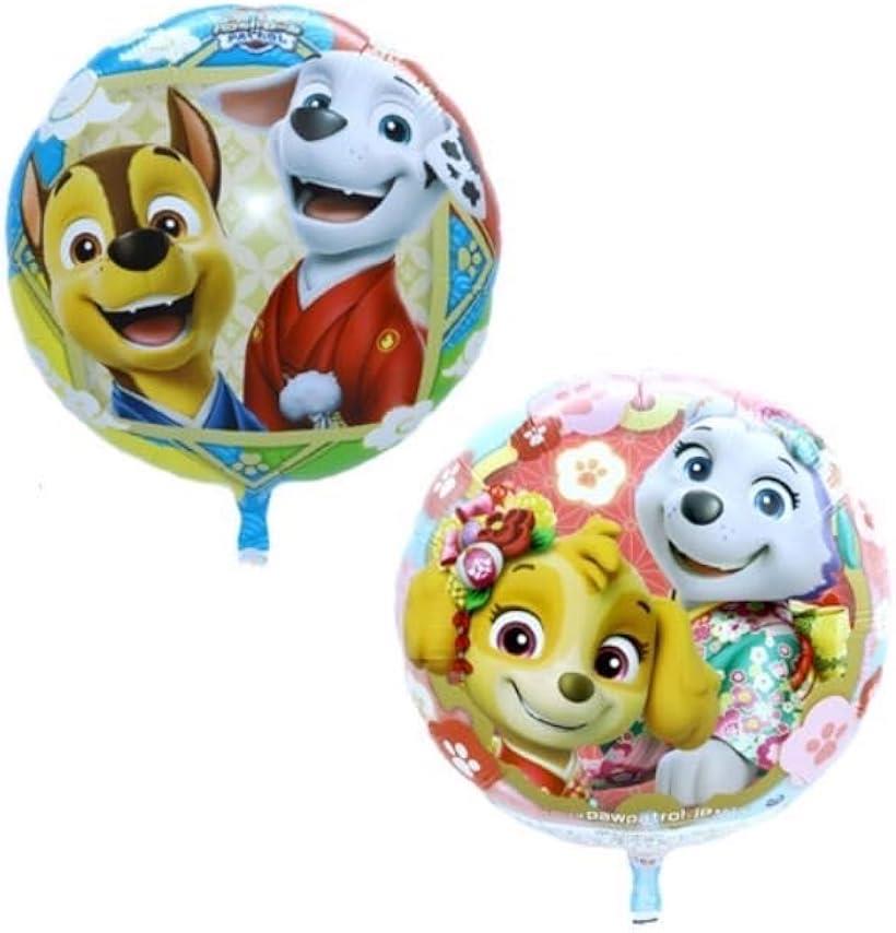 UFO風船 パウ・パトロール 直径約45cm／誕生日・パーティーのデコレーションに 両面デザインです。1枚入りです