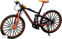 自転車 おもちゃ 玩具 ハンドル 3色 MTB マウンテンバイク 模型 1/10(オレンジ)
