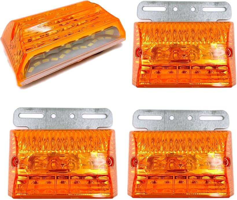 汎用 LED サイド マーカー 24V トラック デコトラ ダウン ライト ランプ 路肩灯 防...