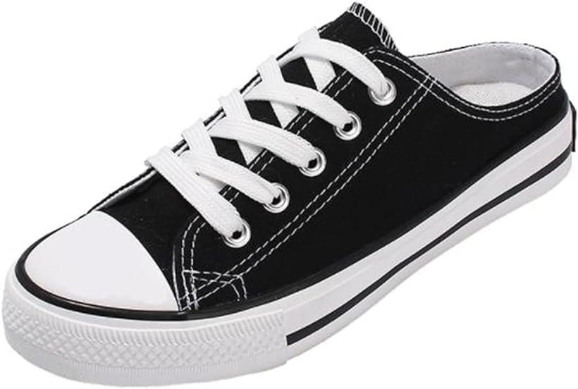 ジーティアモ かかとなし スニーカー レディース スリッポン ローファー キャンパス シューズ ひも レ..