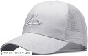 ラクエスト 深め メッシュ キャップ 帽子 大きいサイズ(ホワイト・ロゴあり, 2XL)