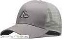 ラクエスト 深め メッシュ キャップ 帽子 大きいサイズ グレー・ロゴあり(グレー・ロゴあり, 2XL)