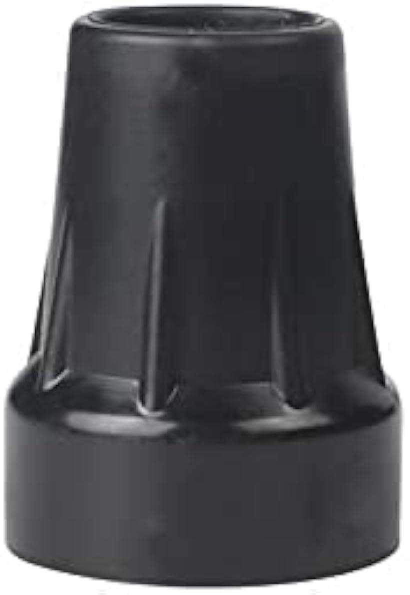 杖先ゴム つえ ステッキ 介護 安定 替えゴム 滑り止めゴム 1本足 22mm 黒 (1個 (x 1))