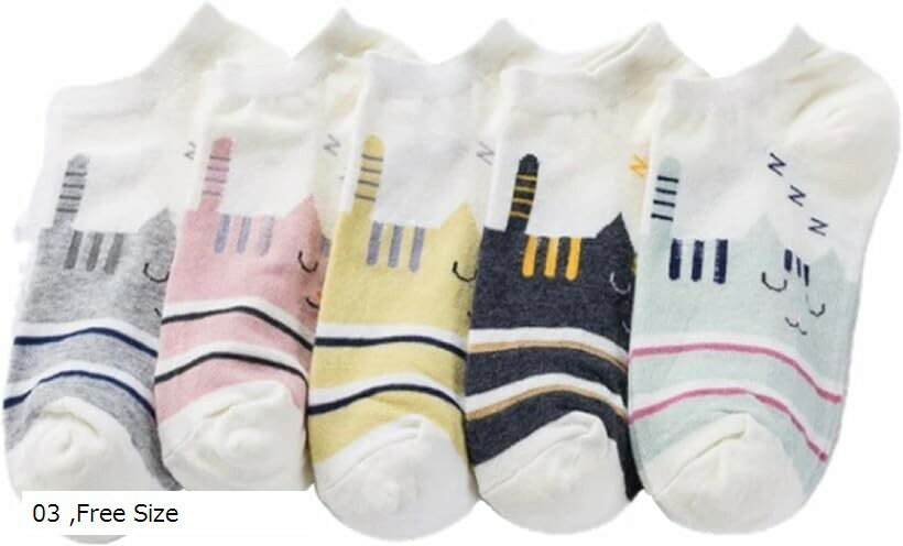 バリエーションコード : 2b9ldkff10商品コード2b9ld21l46商品名レディース 猫柄 ソックス 猫 くつ下 くるぶし 丈 スニーカーソックス ネコ 靴下 セットブランドPupule holomuaカラー03サイズ等Free Sizeかわいくてキュートな猫柄が特徴的。。シンプルコーデのアクセントにもぴったりな5足セットのねこ靴下です＊靴を脱いでもカワイイ～。。と思われるようなお洒落ソックス。柔らかく通気性も〇快適な履き心地です。ワンポイントのデザインや、猫の顔が描かれたものなど、バリエーション豊富です。カジュアルコーデにも合わせやすく、シンプルな服装のアクセントにも。学生の方から社会人の方、猫好きさんにもおススメです。おうち時間やお出かけ、プレゼントにも最適です。猫好きさんへの贈り物や、自分へのちょっとしたご褒美にも。「素材」ポリエステル綿※ 他ネットショップでも併売しているため、ご注文後に在庫切れとなる場合があります。予めご了承ください。※ 品薄または希少等の理由により、参考価格よりも高い価格で販売されている場合があります。ご注文の際には必ず販売価格をご確認ください。※ 沖縄県、離島または一部地域の場合、別途送料の負担をお願いする場合があります。予めご了承ください。※ お使いのモニタにより写真の色が実際の商品の色と異なる場合や、イメージに差異が生じることがあります。予めご了承ください。※ 商品の詳細（カラー・数量・サイズ 等）については、ページ内の商品説明をご確認のうえ、ご注文ください。※ モバイル版・スマホ版ページでは、お使いの端末によっては一部の情報が表示されないことがあります。すべての記載情報をご確認するには、PC版ページをご覧ください。［Pupule holomua］ レディース 猫柄 ソックス 猫 くつ下 くるぶし丈 スニーカーソックス ネコ 靴下 セット愛らしい猫のデザインが施された靴下で、足元から癒しをプラスできるキュートなアイテム。