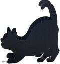 蚊取り線香ホルダー 黒猫 蚊取り線香皿 蚊遣り スタンド 蚊やり 蚊取り線香入れ 虫除け対策(伏せ猫)