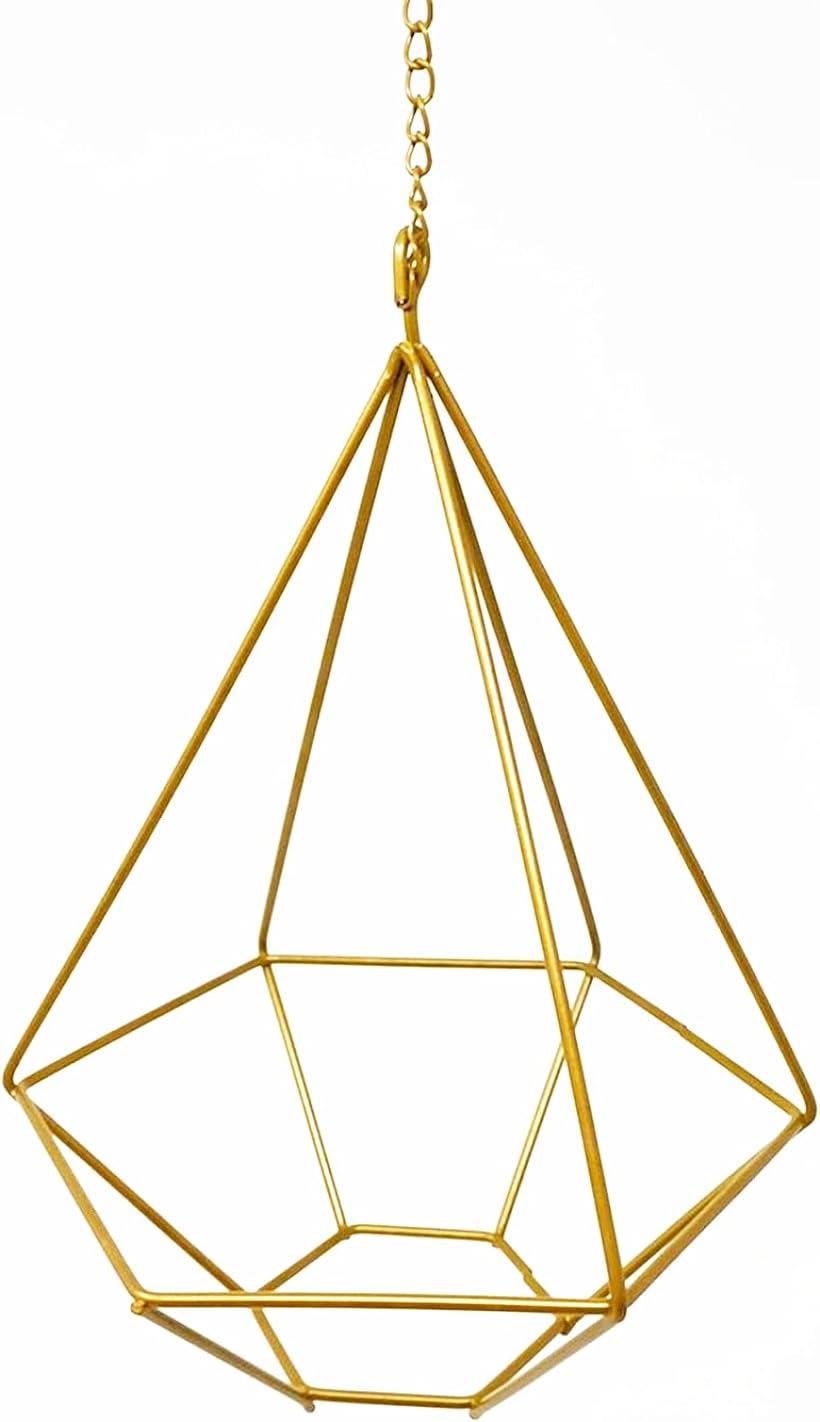 アイアン プラントハンガー エアプランツ 観葉植物鉢 吊るす 植物ホルダー 20x16cm