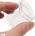 200個入 ジュエリー袋 pvc パッキング ビニール ジッパー付き袋 クリア ミニ 包装袋 チャック付き 4x6cm (透明, 4x6cm)