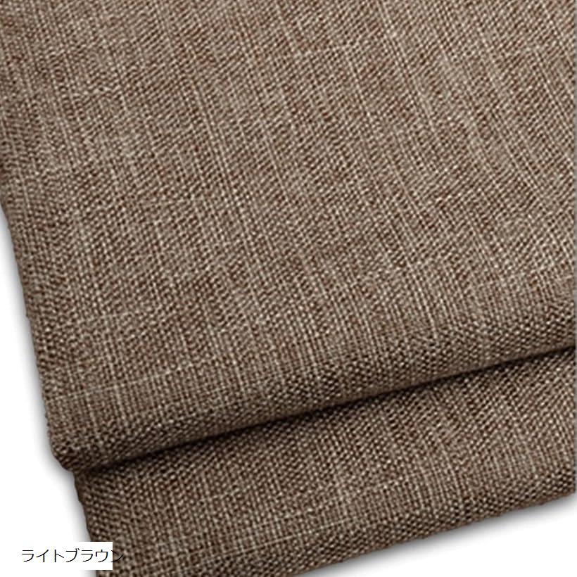 麻風 オックス生地 薄手 幅約150cmx1mカット フェイクリネン ライトブラウン (ライトブラウン)