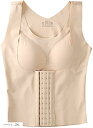 ブラジャー ウエストニッパー 一体型 補正下着 XXL(ベージュ, 2XL)(4)