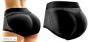 ガードル 補正 下着 ヒップアップ ショーツ パッド スタイルアップ 女装 レディース(ブラック, L)