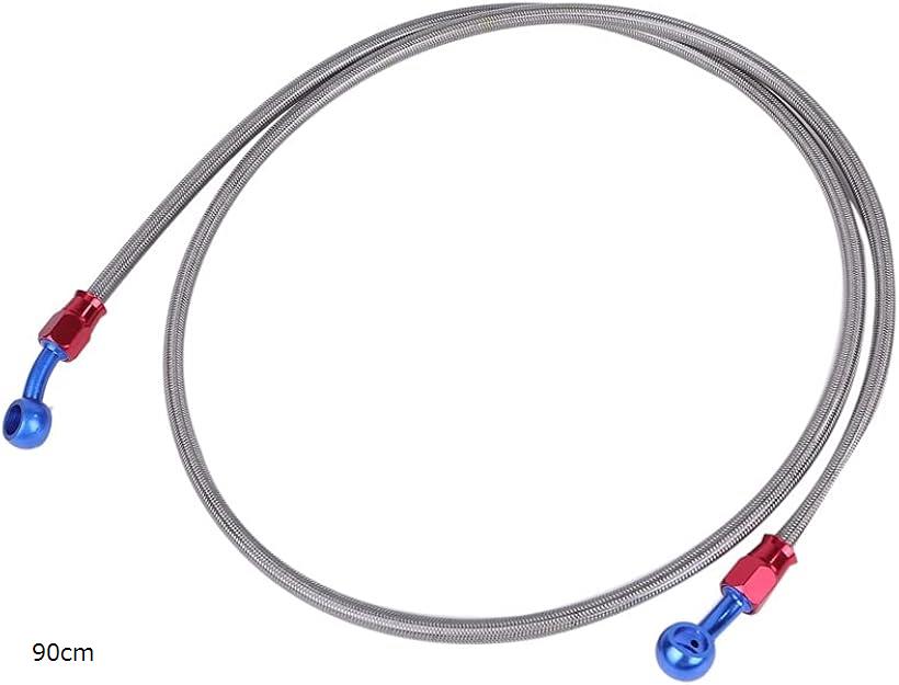 【楽天ランキング1位入賞】ブレーキ ホース ねじれ 防止 自在 バンジョー メッシュ(90cm)