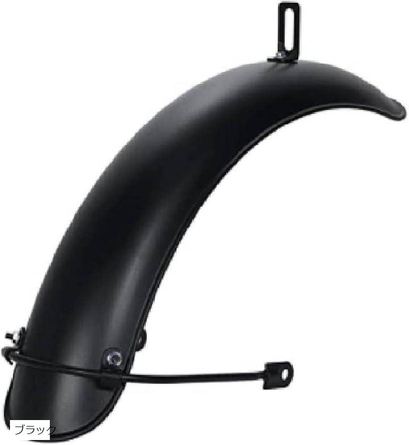 Life Design Johnson.44フロント フェンダー 汎用品 スーパーカブ C50 C70 C90 リトルカブ 防風 オフロード(ブラック)