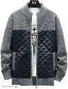 アスペルシオ 長袖 スタイリッシュ フルジップ ニット ジャケット メンズ(ダークグレー, 2XL)