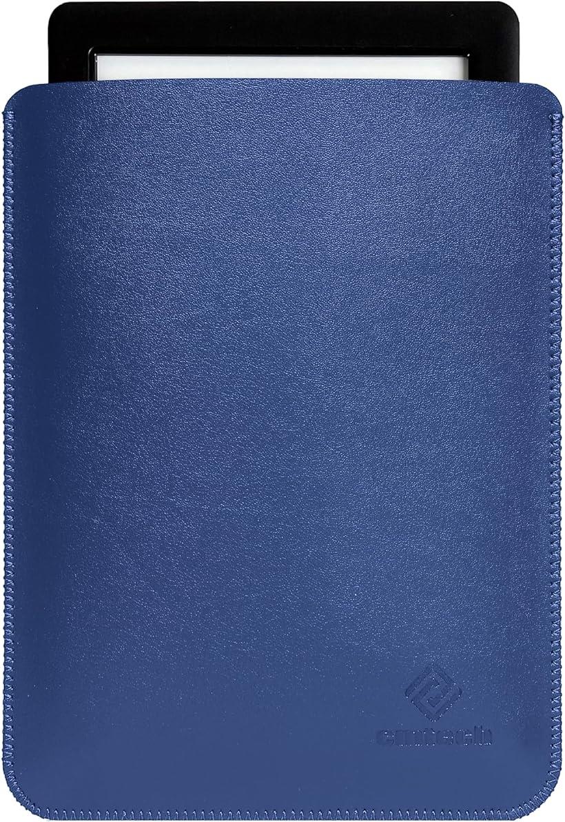 Kindle レザーケース 薄型 超軽量 Kobo PUレザーカバー( ブルー)