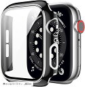 アップルウォッチ カバー apple watch ケース 高級仕様 保護(黒+シルバーライン, 38mm)(2)