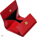 ノーブルライリー 小銭入れ レディース レザー コインケース メンズ 財布 革 本革 プレゼント(Red, Small)