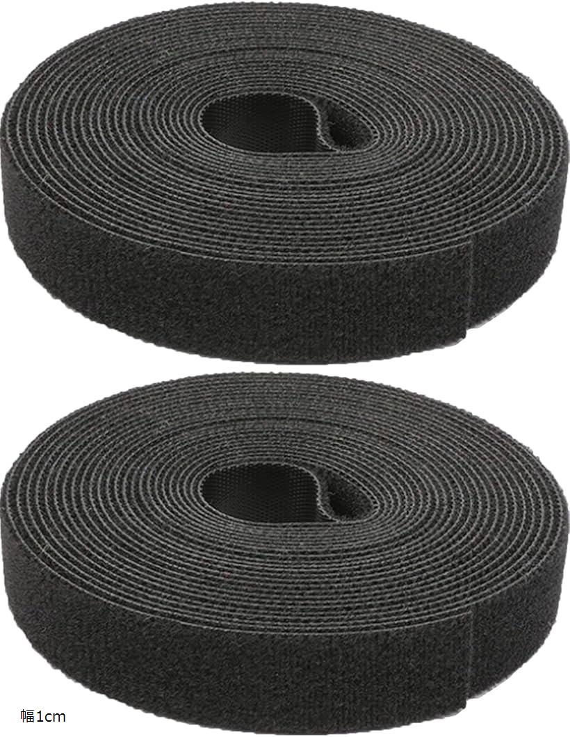 バリエーションコード : 2b4ro506g5商品コード2b4rottnhj商品名面ファスナー 結束バンド コード まとめる 黒 10メートル 5Mx2個 幅1cmブランドTigre Amoreカラーブラックサイズ等幅1cmすぐゴチャゴチャになるPCやテレビ周りのケーブルを、スッキリまとめることができる長さ150mmの黒の面ファスナー/結束バンド約10メートル（5Mx2個セット）です。着脱可能な面ファスナー/結束バンドですので、サイズ調節や取り外しも簡単。必要な長さに切って使えるので、経済的にコードをまとめることができます。※ 他ネットショップでも併売しているため、ご注文後に在庫切れとなる場合があります。予めご了承ください。※ 品薄または希少等の理由により、参考価格よりも高い価格で販売されている場合があります。ご注文の際には必ず販売価格をご確認ください。※ 沖縄県、離島または一部地域の場合、別途送料の負担をお願いする場合があります。予めご了承ください。※ お使いのモニタにより写真の色が実際の商品の色と異なる場合や、イメージに差異が生じることがあります。予めご了承ください。※ 商品の詳細（カラー・数量・サイズ 等）については、ページ内の商品説明をご確認のうえ、ご注文ください。※ モバイル版・スマホ版ページでは、お使いの端末によっては一部の情報が表示されないことがあります。すべての記載情報をご確認するには、PC版ページをご覧ください。「商品説明」面ファスナー 結束バンド10メートル商品説明：面ファスナー/結束バンド約10メートル分（約5メートルx2個幅：3種類（1cm/1.5cm/2cm）1巻分の長さ：約5メートルカラー：黒重量：幅1cm70g/幅1.5cm100g/幅2cm135g素材：ナイロン「ご利用箇所」面ファスナー 結束バンド10メートルデスクトップPCの電源ケーブルやLANケーブル、ノートパソコンの電源や有線マウス・スマホのUSBケーブルの持ち運び、TVやレコーダー・ドライヤー・扇風機など家電製品の電源コードの取りまとめにご活用ください。再利用が可能な面ファスナーは、ちょっとしたケーブル・コードの移設や増設にもすぐ対応できて非常に便利です。「ご利用方法」面ファスナー 結束バンド10メートル10メートル（5Mx2個）の大容量ですので、色々な場所でご利用いただけます。必要な長さに切って使えるので、工夫次第で色々な箇所で整理・まとめ・配線止めにご活用いただけます。