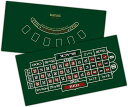 ルーレット ブラックジャック リバーシブル レイアウト マット ZA-410+ZA-411(グリーン, 120cmX60cm)