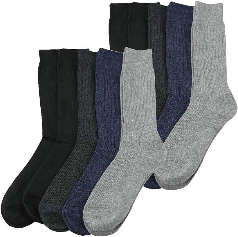 ワイズファクトリー メンズ ビジネス ソックス 靴下 抗菌 消臭 無地 フォーマル 紳士 24～29cm 5足セット 10足セット アソート 詰め合わせ 24-26cm(10足セットA, 24.0 cm)