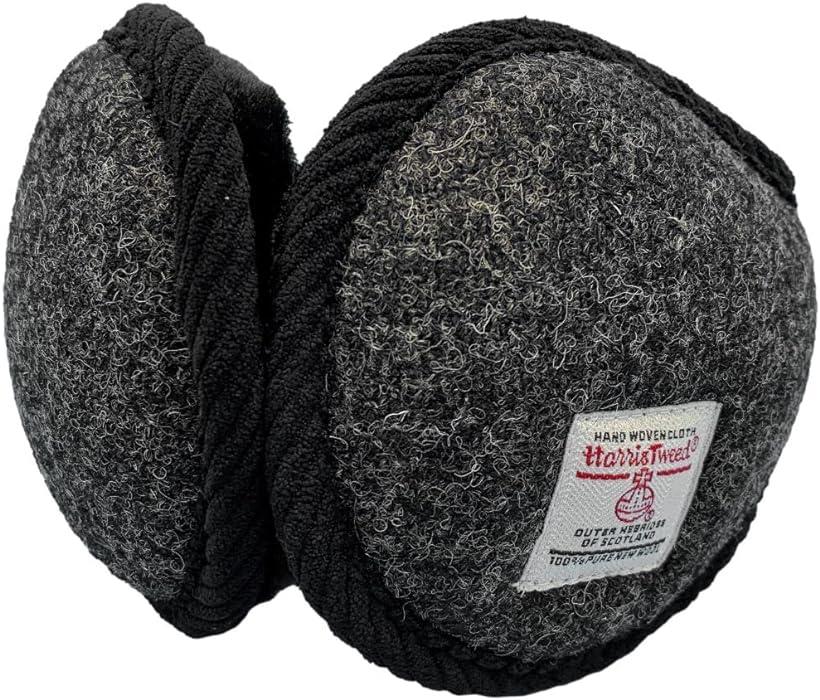 ハリスツイード HARRIS Tweed イヤーマフ( チャコールグレー, Free Size)