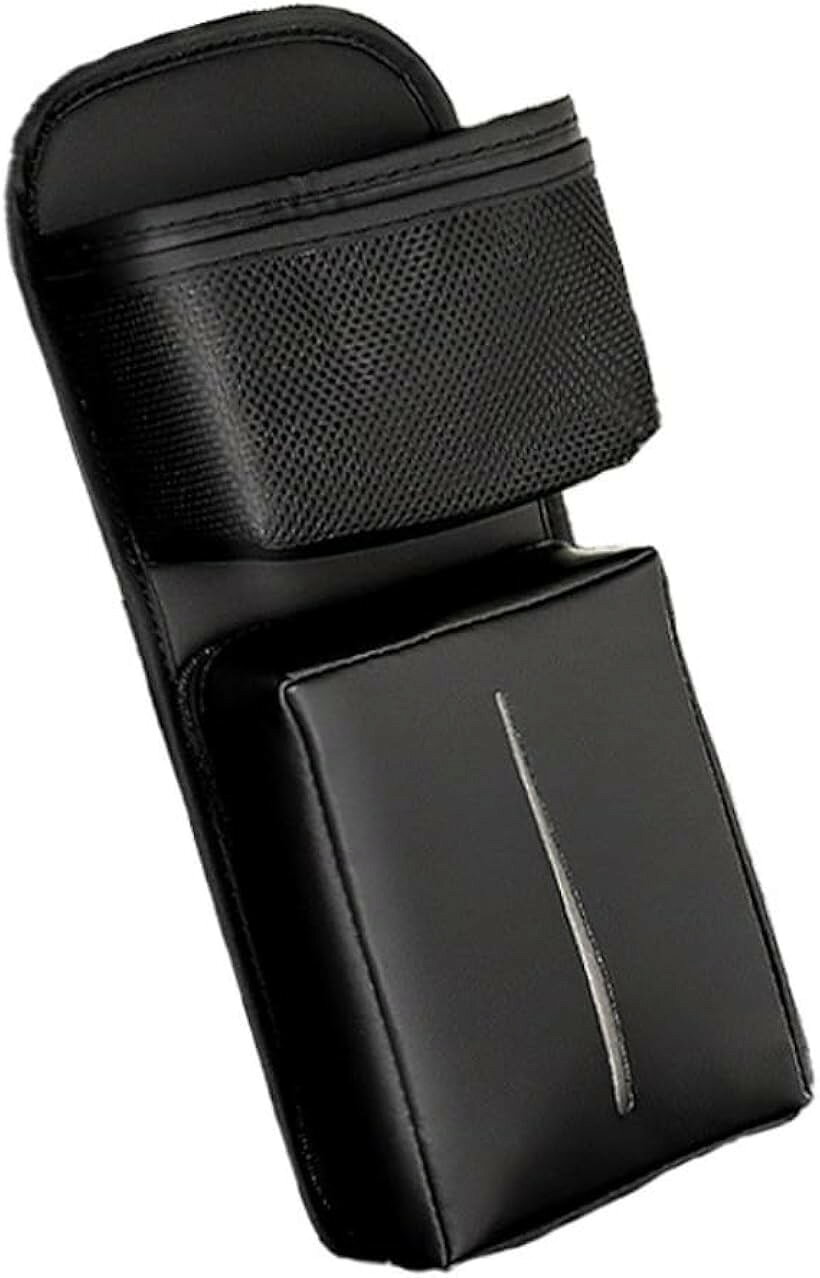 Other - シートサイドポケット 車 ティッシュケース ティッシュカバー ティッシュホルダー 多機能収納 収納ボックス 小物収納 メッシュネットポケット 大容量 簡単取り付け (ブラック)