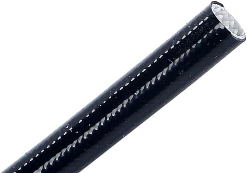 バイク 車 耐電圧 耐熱 耐火 耐水 防水 シリコン ガラス グラス ファイバー 配線カバー( 黒, 7)