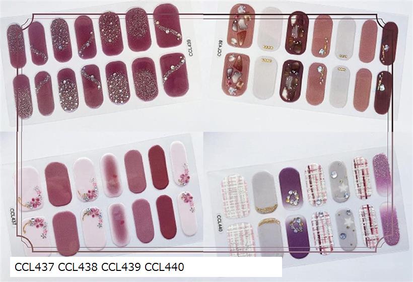 ネイルシール 秋冬A 可愛い パーツ CCL437 CCL438 CCL439 CCL440 (CCL437 CCL438 CCL439 CCL440)