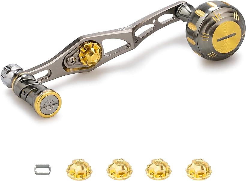 Other - 改良型 70/45mm リール ハンドル シマノ SHIMANO ダイワ DAIWA アブ Abu ベイトリール 通用 V2.0 ガンメタル 129 (ガンメタル)