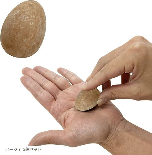 どこでも使えるつぼ押し2個セット 痛くない 指圧 タマゴ 天然石 健康グッズ マッサージ リラックス 手の運動 ベージュ(ベージュ 2個セット) どこでも使えるつぼ押し2個セット 痛くない 指圧 タマゴ 天然石 健康グッズ マッサージ リラックス 手の運動 ベージュ(ベージュ 2個セット)