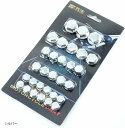 30個セットバイク用ヘッドスクリューカバー ネジキャップ ナットカバー 装飾キャップ 防錆 防水 オートバイ改造アクセサリー ユニバーサル対応 スクーター/バイク/ダートバイク用(シルバー)
