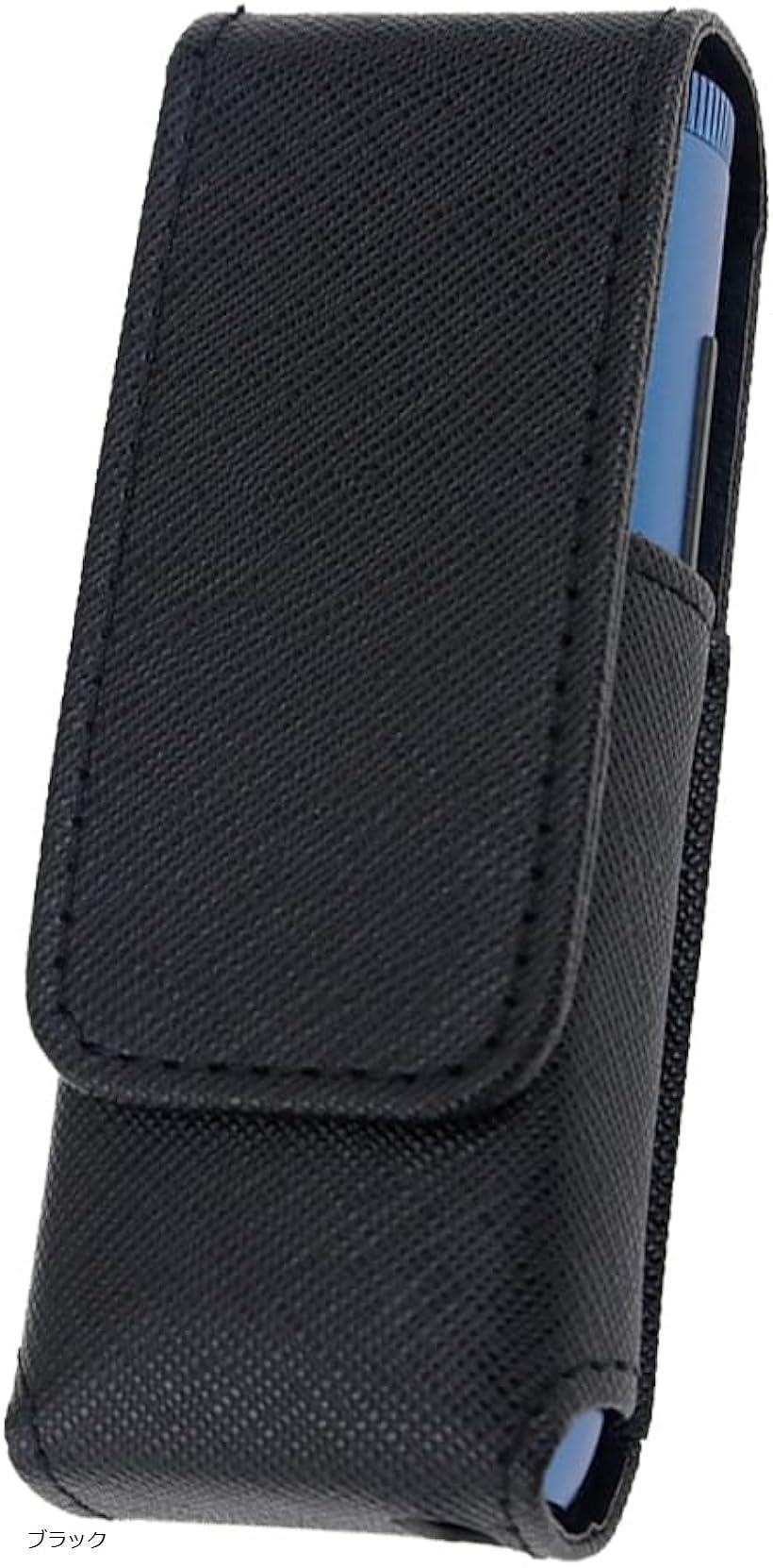 コンパチブル Glo hyper pro/glo 収納ケース PUレザー製 360°全面保護 耐衝撃 傷防止 指紋防止 (ブラック)