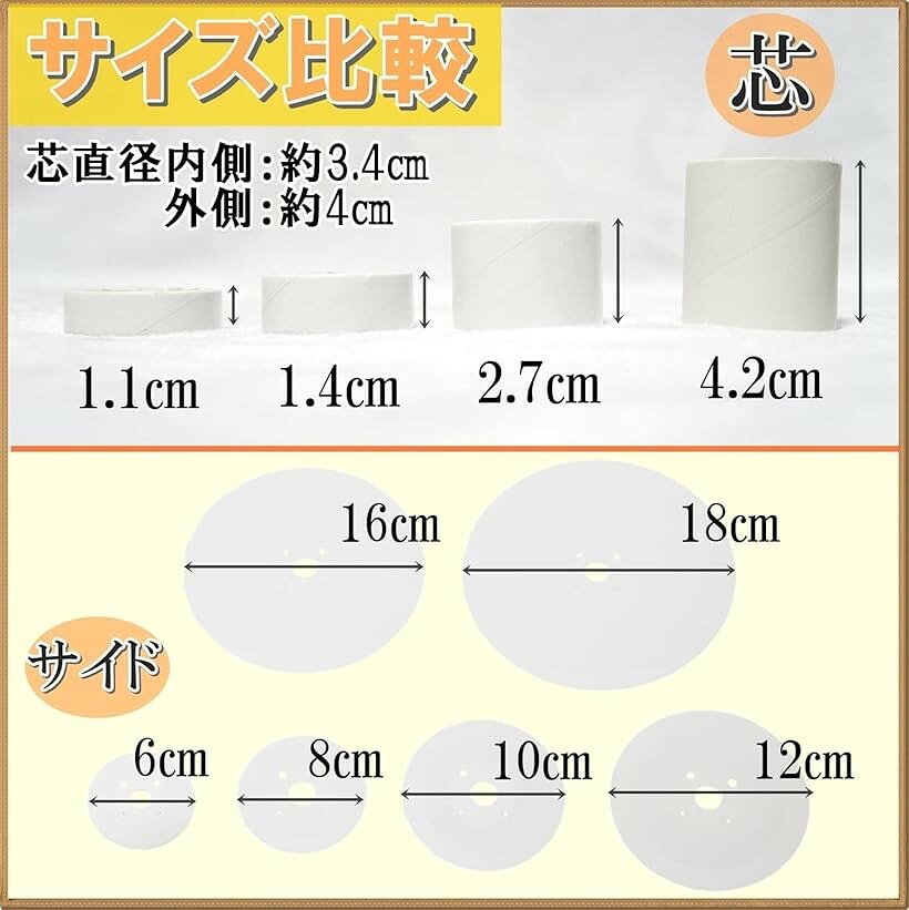 手芸用 スプール リール セット 空ボビン プラスチック リボン (10個セット, 直径12cm・幅1.1cm) horiku-10057830 ホリック サンプル画像3