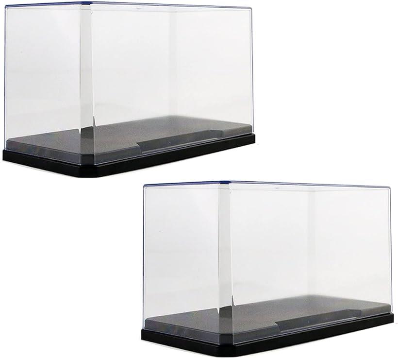 ミニ フィギュア モデル ブロック ディスプレイ ケース ショーケース コレクションケース 鑑賞 フラット2個セット (フラット2個セット)