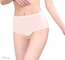 Smile LaLa レディース 女性 ショーツ パンツ コットン リブ ゆったり 無地 深履き シンプル(ピンク, L)(4)