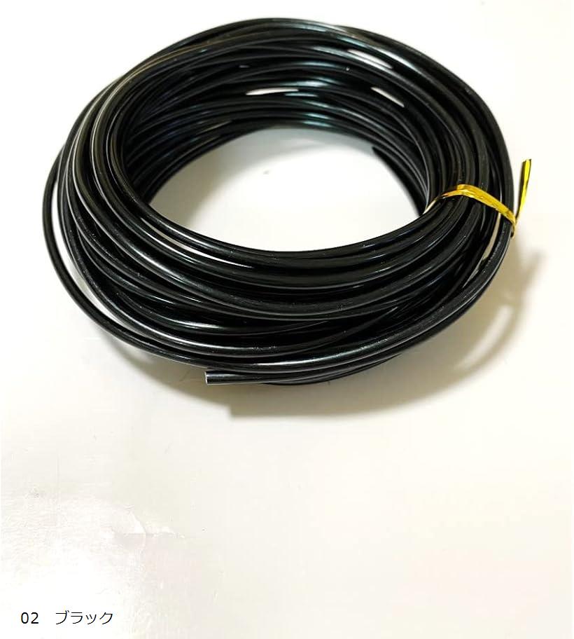 アルミ クラフト ワイヤー 針金 3mm 10m アルミ線 DIY 手芸 アルミワイヤー ワイヤーアート 02 ブラッ..