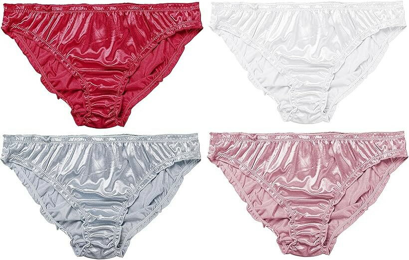 4枚セット USAサイズ パンティ レディース ショーツ パンツ 下着 セクシー M 4色セットC (4色セットC, M)