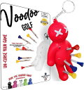 Voodoo ゴルフボール ティーホルダー ノベルティキーホルダーアクセサリー バッグ用 メンズギフト 3 1/4 2 3/4 1/2のティーにフィット(レッド...