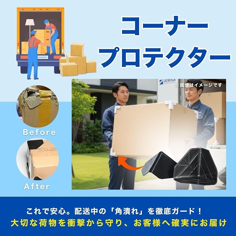 コーナープロテクター ダンボール 梱包 角あて コーナーパッド 梱包材 保護 コーナ...